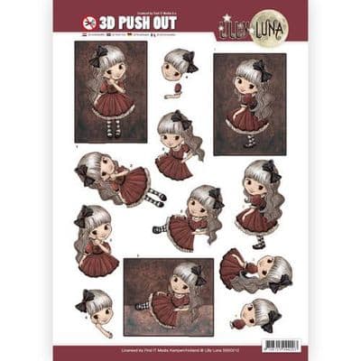 Lilly Luna 3D Push Out Decoupage - Just Being Gorgeous