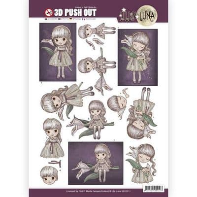 Lilly Luna 3D Push Out Decoupage - Missing You Dearly
