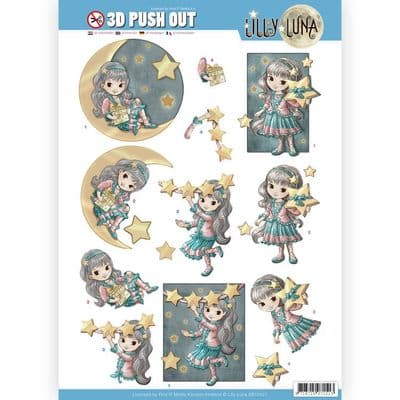 Lilly Luna 3D Push Out Decoupage - Shine Like a Star