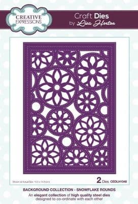 Lisa Horton Craft Dies - Background Collection - Snowflake Rounds