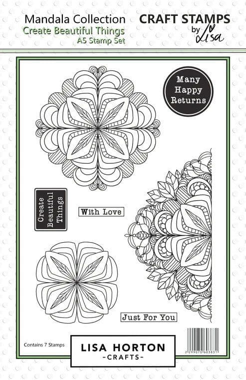Lisa Horton Crafts A5 Stamp Set - Mandala Collection - Create Beautiful ...