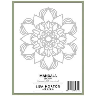 Lisa Horton Crafts - A5 Stencil - Mandala Bloom
