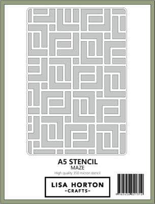 Lisa Horton Crafts - A5 Stencil - Maze
