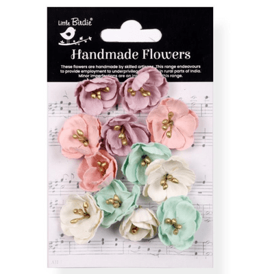 Little Birdie Paper Flowers - Embossed Daisies - Fairy Garden