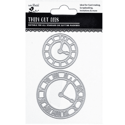 Little Birdie Thincut Metal Dies - Timekeeper