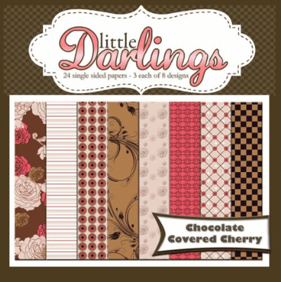 Little Darlings 6x6 Paper Pack - Chocolate Covered Cherry