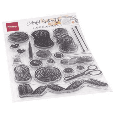 Marianne Design Clear Stamps - Colorful Silhouettes - Needlework
