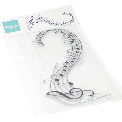 Marianne Design Clear Stamps - Musical Swirl