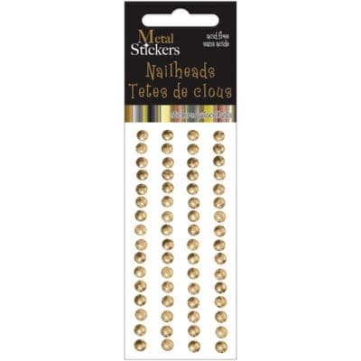 Mark Richards Self Adhesive Nailheads - 5mm - Gold