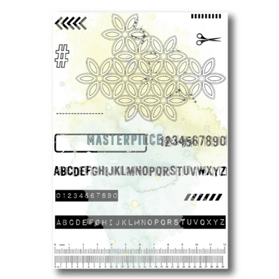 Masterpiece Design Clear Stamp Set - Grungy Flowers