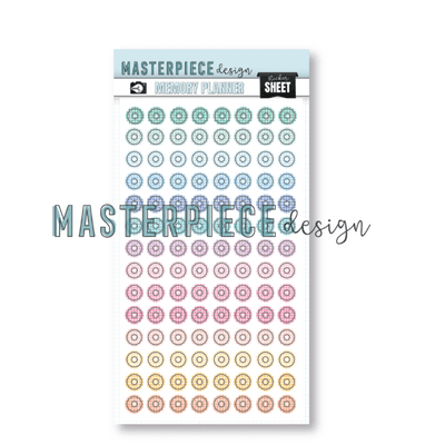 Masterpiece Design Sticker Sheet - Reinforcers Pastel