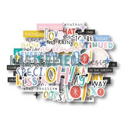 Masterpiece Die-cuts - 12 Months Text
