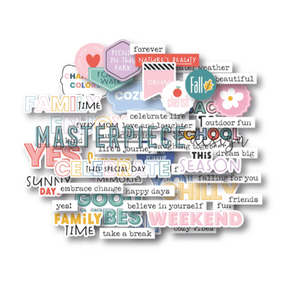 Masterpiece Die-cuts - 4 Seasons Text