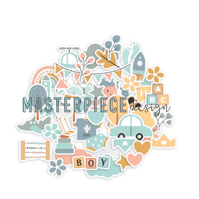Masterpiece Die-cuts - Baby Boy Figures