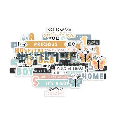 Masterpiece Die-cuts - Baby Boy Text