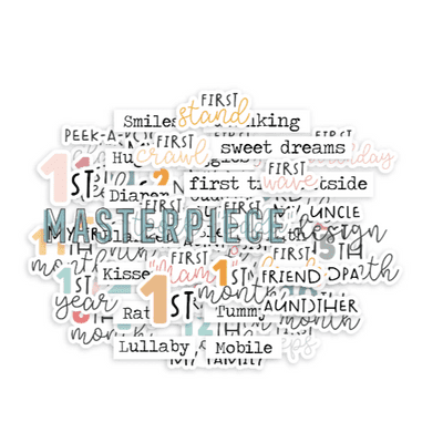 Masterpiece Die-cuts - Baby Milestones