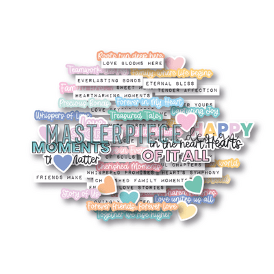 Masterpiece Die-cuts - Tales from the Heart Text