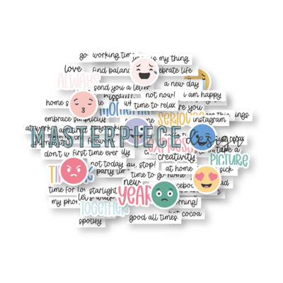 Masterpiece Die-cuts - Timeless Memories Text