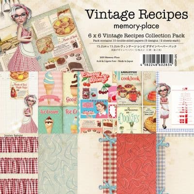Memory Place 6x6 Paper Pack - Vintage Recipes