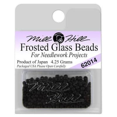 Mill Hill Frosted Glass Seed Beads 2.5mm - Black