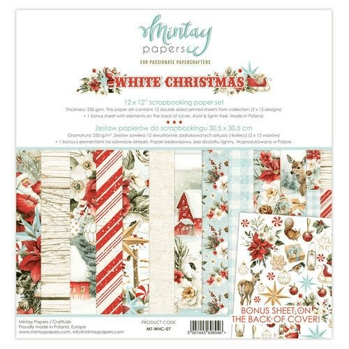 Mintay 12x12 Paper Set - White Christmas