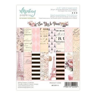 Mintay 6x8 Add On Paper Pack - See You In Paris