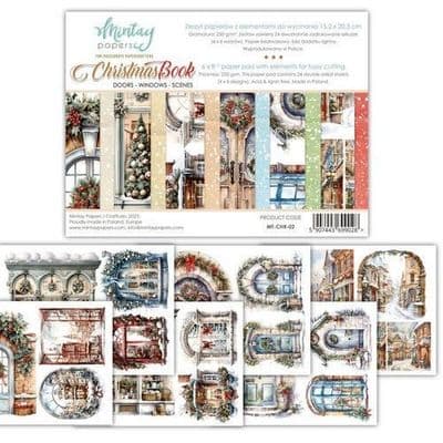 Mintay 6x8 Paper Book - Christmas Doors, Windows & Scenes