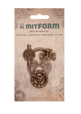 Mitform Metal Embellishments - Tubes and Valves 4