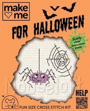 Mouseloft Mini Cross Stitch Kit - Make Me For Halloween - Spider