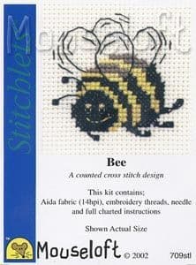 Mouseloft Mini Cross Stitch Kit - Stitchlets - Bee