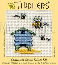 Mouseloft Mini Cross Stitch Kit - Tiddlers - Beehive