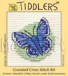Mouseloft Mini Cross Stitch Kit - Tiddlers - Butterfly