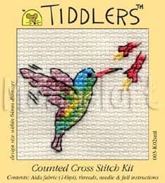 Mouseloft Mini Cross Stitch Kit - Tiddlers - Hummingbird