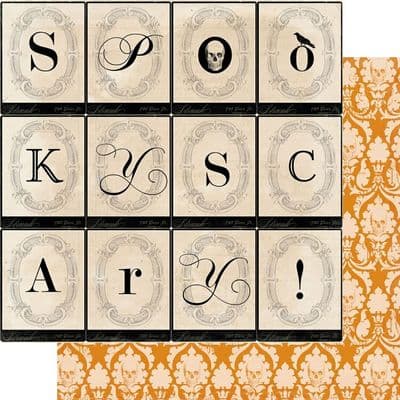 My Mind's Eye - Happy Haunting - Spooky 12x12 paper