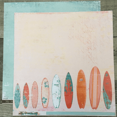 My Mind's Eye - Surfer Girl - Betty's Boards 12x12 Paper