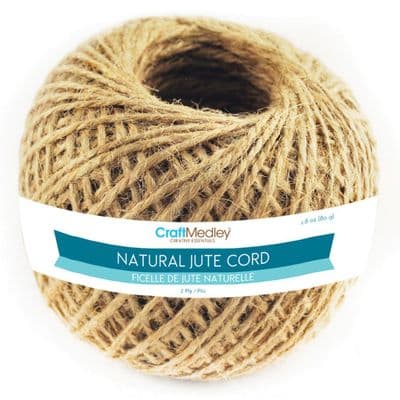 Natural Jute Cord / Twine - 2 ply 
