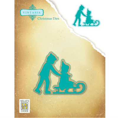 Nellie’s Choice Vintasia Christmas Dies - Sledging