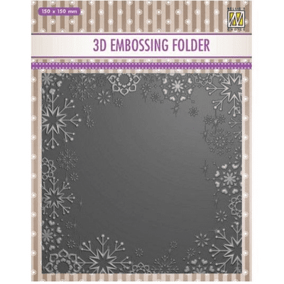 Nellie Snellen 3D Embossing Folder - Snowflake Frame