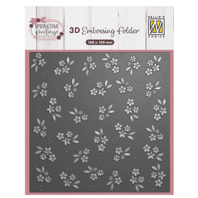 Nellie Snellen 3D Embossing Folder - Spring Flowers 2