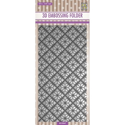 Nellie Snellen 3D Slimline Embossing Folder - Flower