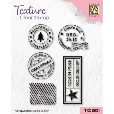 Nellie Snellen - Texture Clear Stamp -  Snail Mail