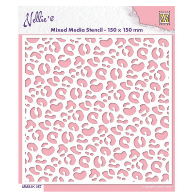 Nellies Choice Mixed Media Stencils - Leopard