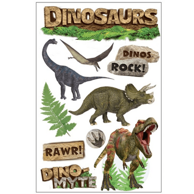 Paper House 3D Stickers - Dinosaurs
