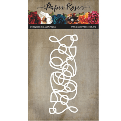 Paper Rose Cutting Die - Abstract Scribble Texture
