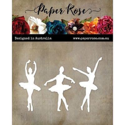 Paper Rose Cutting Die - Ballerina Trio 1
