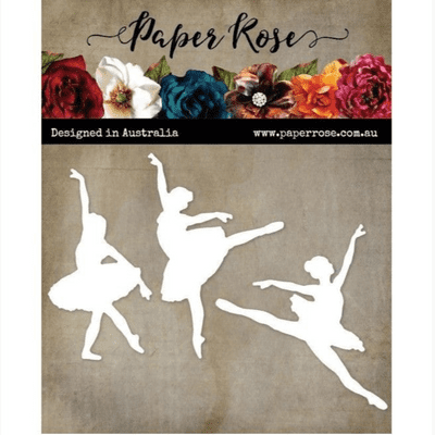 Paper Rose Cutting Die - Ballerina Trio 2