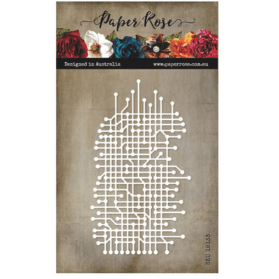 Paper Rose Cutting Die - Circuit Texture