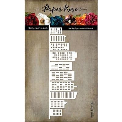 Paper Rose Cutting Die - Cityscape Border