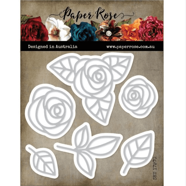 Paper Rose Cutting Die - Ella s Garden Layering Scribble Roses