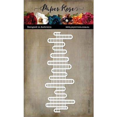 Paper Rose Cutting Die - Sound Wave Texture